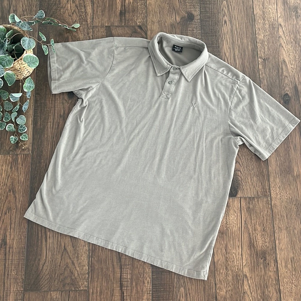 Hurley H2O-Dri Short Sleeve Polo in Grey